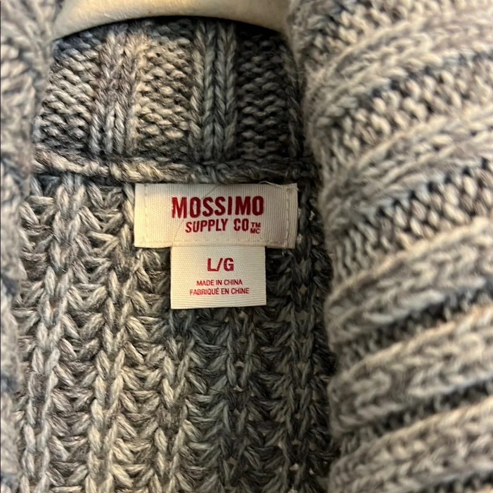 Mossimo Women’s Gray Knit Sweater, Size Large - Picture 2 of 6